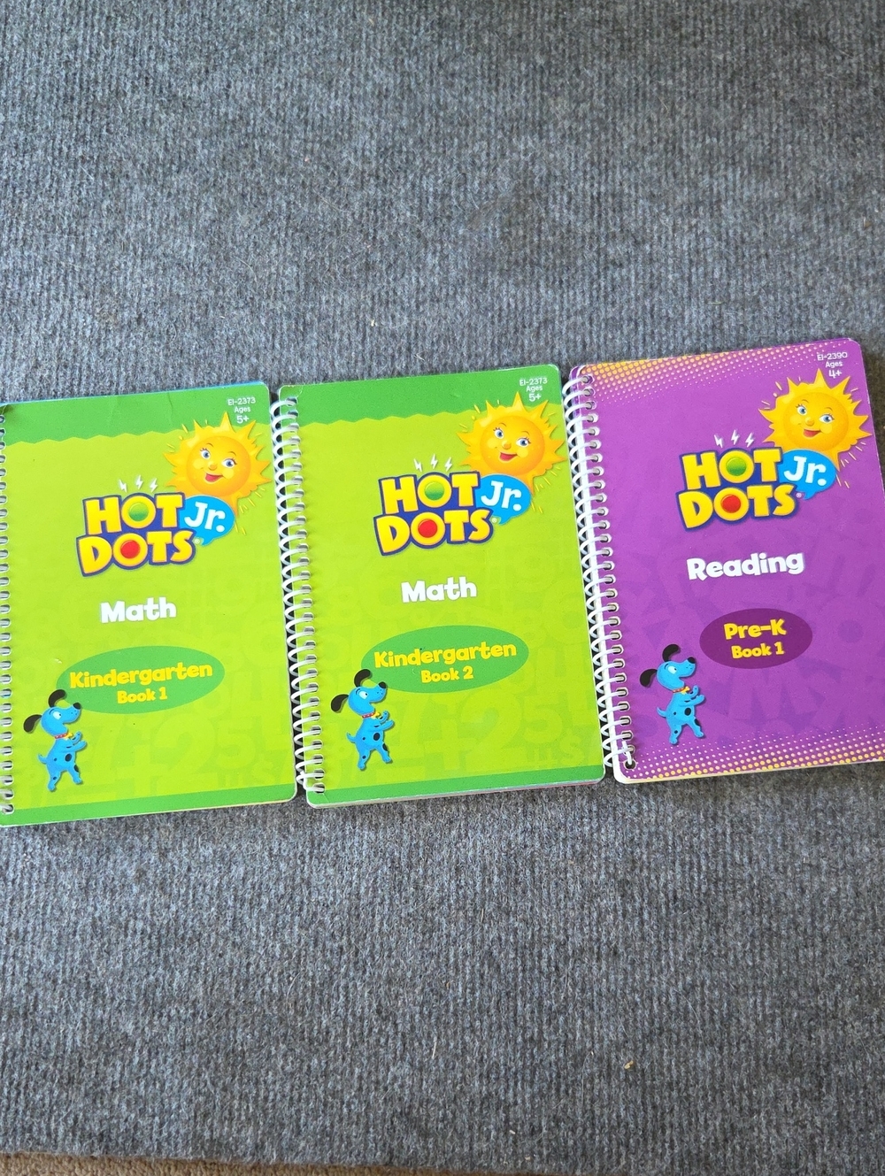 Hot Dots Kids Learning Workbooks - Green Math & Reading Set